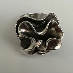 Silpada Sterling Silver Flower Ring Size 7 R1809 Retired!